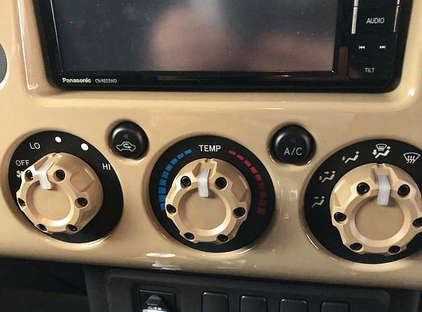 Climate Knobs (FJ Cruiser) - HERITAGE BLUE