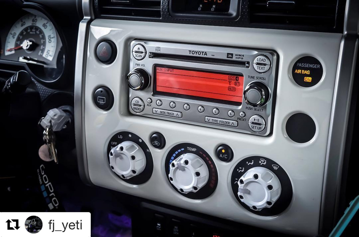 Climate Knobs (FJ Cruiser) - VOODOO BLUE
