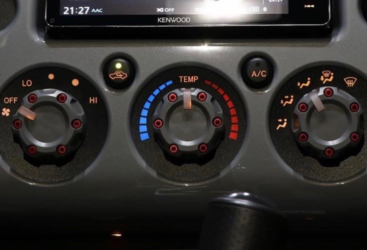 Climate Knobs (FJ Cruiser) - ARMY GREEN
