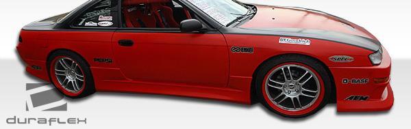 1995-1998 Nissan 240SX Duraflex V-Speed Side Skirts