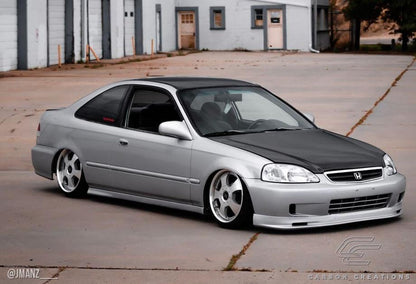 1999-2000 Honda Civic Carbon Creations OEM Look Carbon Fiber Hood