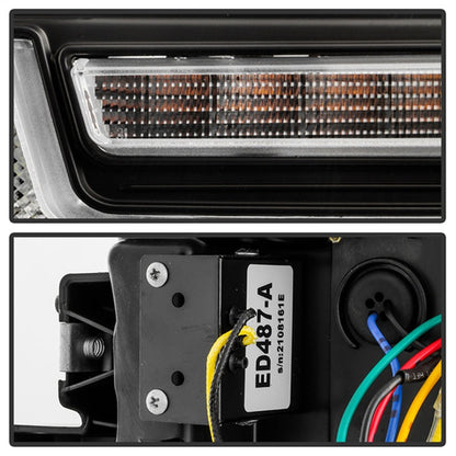 SPYDER 20-23 Chevy Silverado 2500/3500 Proj Headlights - LED DRL - Black PRO-YD-CSHD20SI-SEQ-BK 5088796