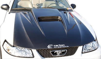 1999-2004 Ford Mustang Carbon Creations Spyder 3 Carbon Fiber Hood