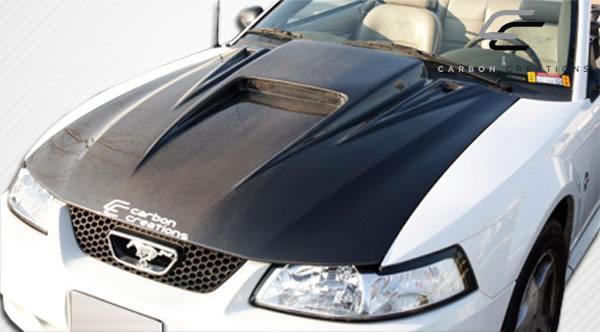 1999-2004 Ford Mustang Carbon Creations Spyder 3 Carbon Fiber Hood