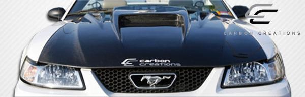 1999-2004 Ford Mustang Carbon Creations Spyder 3 Carbon Fiber Hood