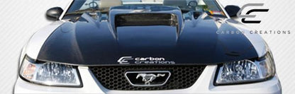 1999-2004 Ford Mustang Carbon Creations Spyder 3 Carbon Fiber Hood
