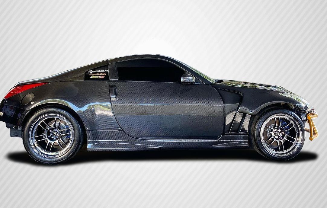 2003-2008 Nissan 350Z Carbon Creations N-1 Carbon Fiber Side Skirts