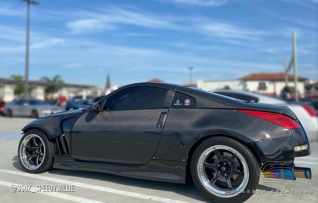 2003-2008 Nissan 350Z Carbon Creations N-1 Carbon Fiber Side Skirts