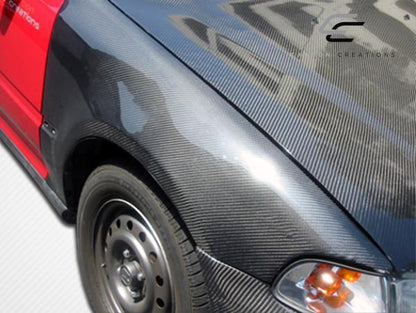 1992-1995 Honda Civic Carbon Creations OEM Look Carbon Fiber Fender