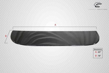 Universal Carbon Creations Middle Splitter Front Lip Under Spoiler Air Dam - 1 Piece