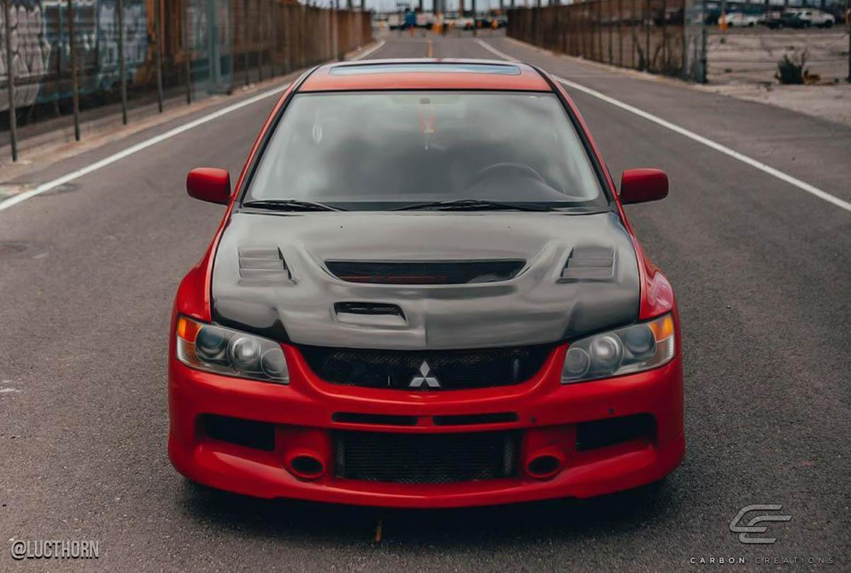 2003-2006 Mitsubishi Evolution Carbon Creations C-1 Carbon Fiber Hood