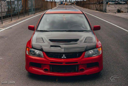 2003-2006 Mitsubishi Evolution Carbon Creations C-1 Carbon Fiber Hood