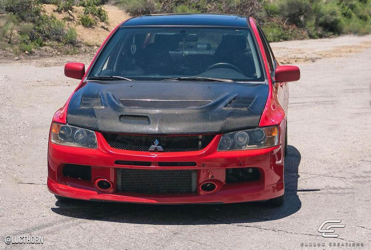 2003-2006 Mitsubishi Evolution Carbon Creations C-1 Carbon Fiber Hood