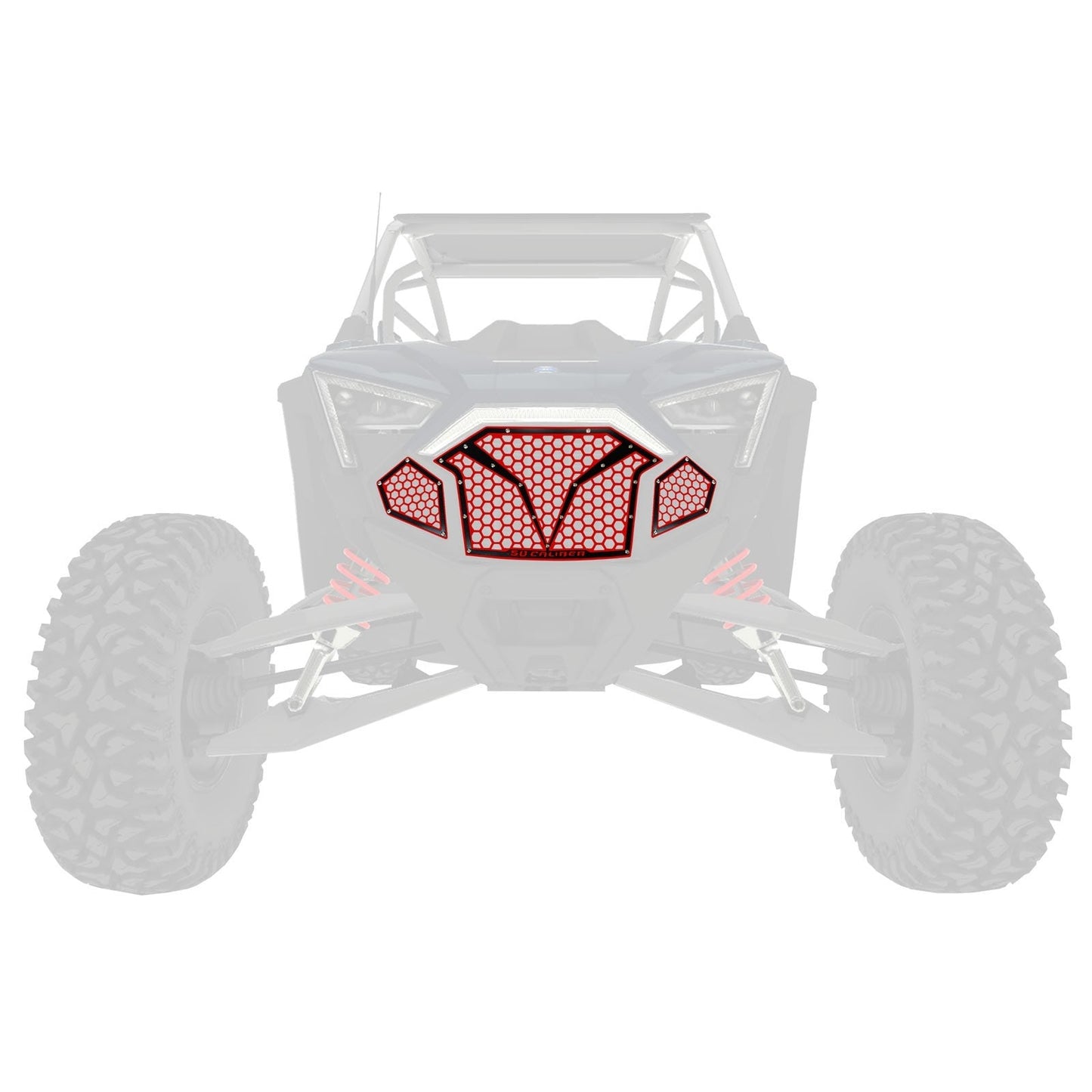 3 Piece Laser Cut Steel Grille RZR PRO R & Turbo R