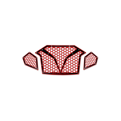 3 Piece Laser Cut Steel Grille RZR PRO R & Turbo R