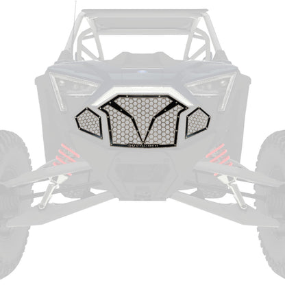 3 Piece Laser Cut Steel Grille RZR PRO R & Turbo R