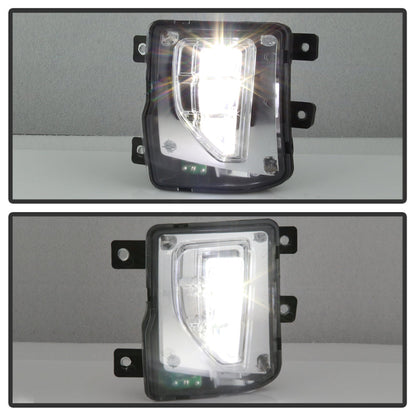 Spyder 16-18 Chevy Silverado 1500 OEM Style Full LED Fog Light w/Switch - Clear (FL-CSIL16-LED-C) 9043215