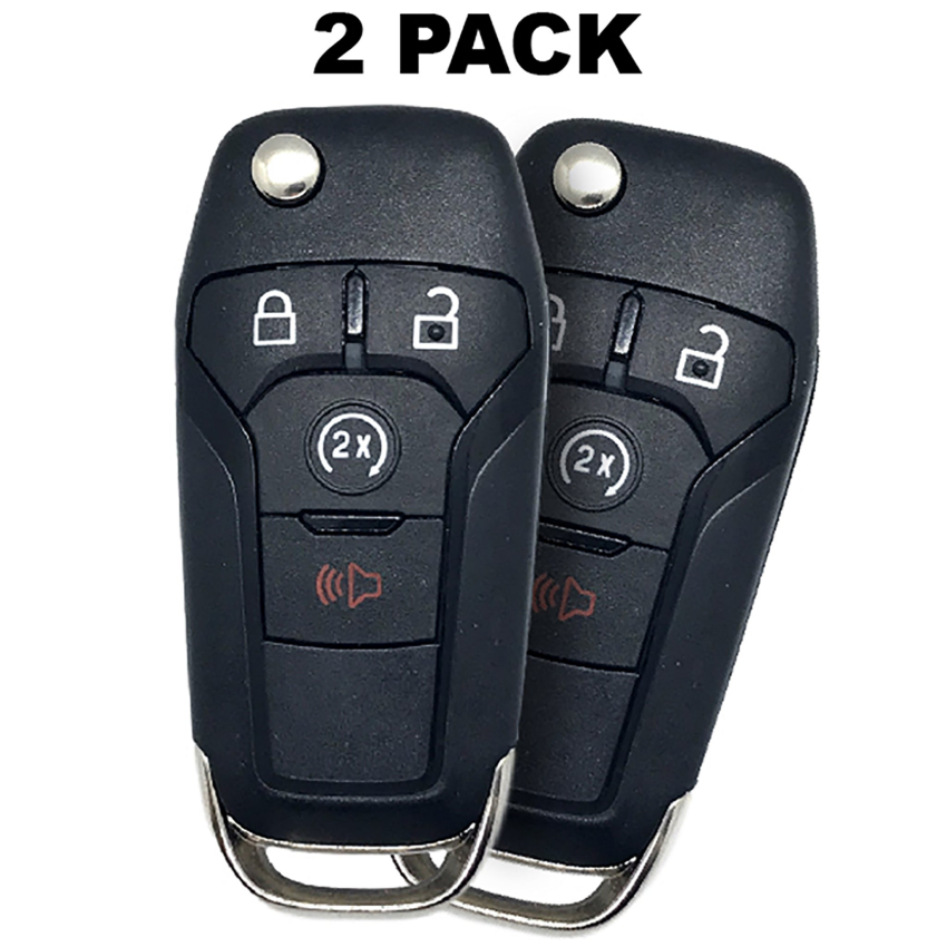Ford F-Series 2015-2020 Flip Key 4 Buttons N5F-A08TDA (2 Pack)
