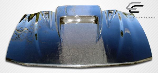 2005-2009 Ford Mustang Carbon Creations Spyder 3 Carbon Fiber Hood