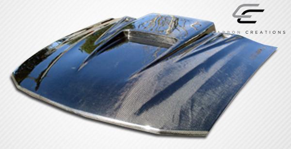 2005-2009 Ford Mustang Carbon Creations Spyder 3 Carbon Fiber Hood