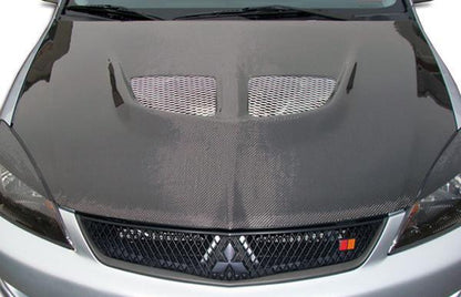 2004-2007 Mitsubishi Lancer Carbon Creations Evo Carbon Fiber Hood