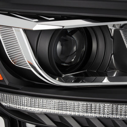 AlphaRex 2019+ Ford Ranger PRO-Series Proj Headlights Plank Style Black w/Seq Signal/DRL 880120 *Discontinued