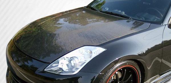 2007-2008 Nissan 350Z Carbon Creations OEM Look Carbon Fiber Hood