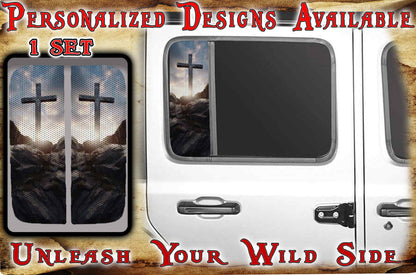 The cross Side door windows 216