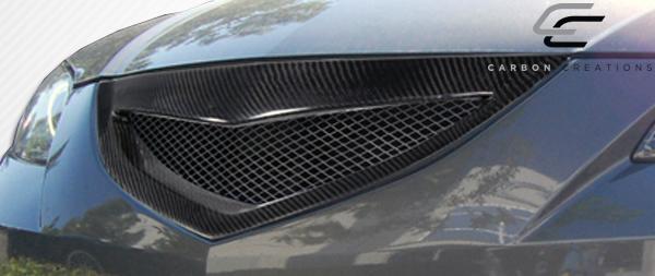 2004-2009 Mazda 3 Carbon Creations Open Mouth Carbon Fiber Grille
