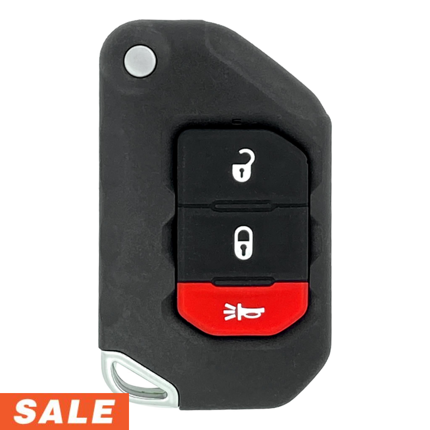 Jeep Gladiator / Wrangler 3 Button Flip Key 2018-2025 for OHT1130261 | Aftermarket