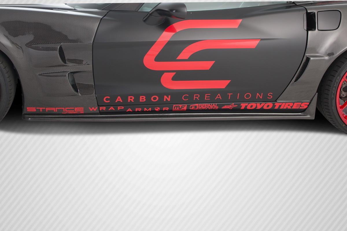 2005-2013 Chevrolet Corvette Carbon Creations ZR Edition Carbon Fiber Side Skirts