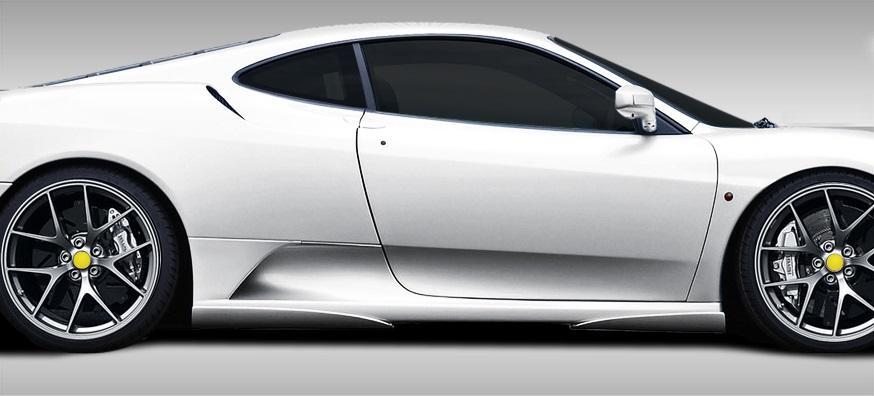 2005-2009 Ferrari F430 Duraflex Eros Version 1 Side Skirts