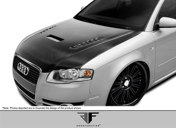 2006-2008 Audi A4 Aero Function AF-1 Carbon Fiber Hood
