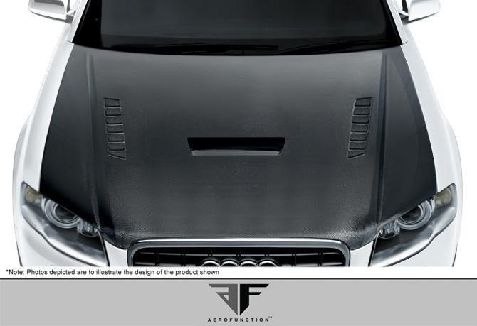 2006-2008 Audi A4 Aero Function AF-1 Carbon Fiber Hood