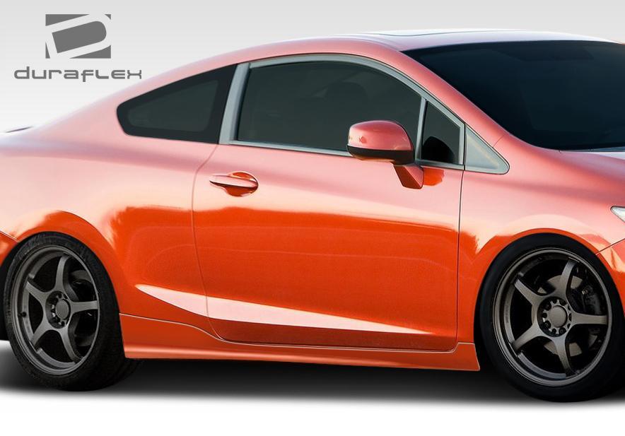 2012-2015 Honda Civic Duraflex H-Sport Side Skirts