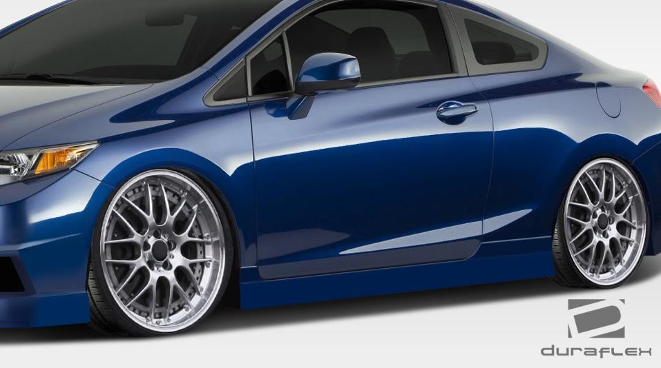 2012-2015 Honda Civic Duraflex Bisimoto Side Skirts