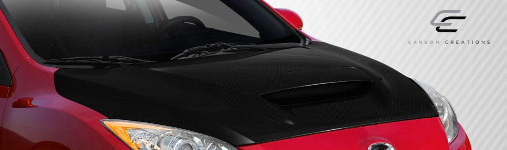 2010-2013 Mazda 3 Carbon Creations M-Speed Carbon Fiber Hood