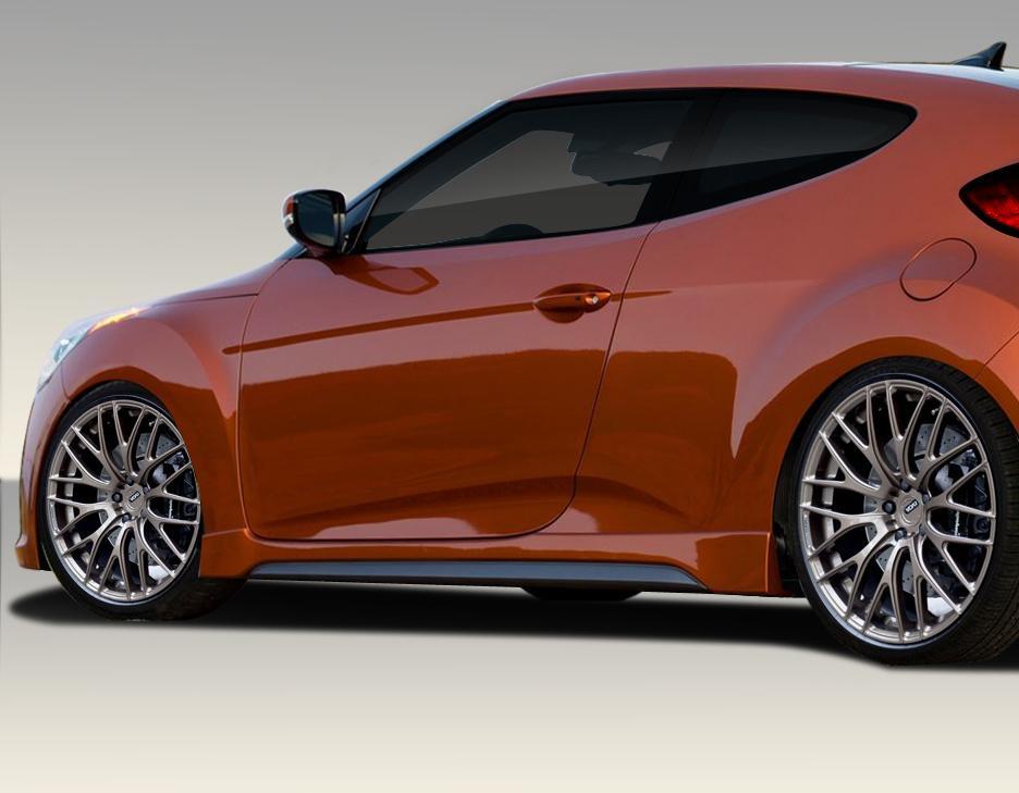 2012-2017 Hyundai Veloster Duraflex Turbo Look Side Skirts