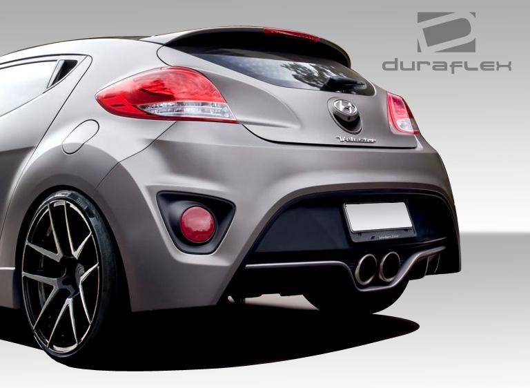 2012-2017 Hyundai Veloster Duraflex Turbo Look Rear Bumper
