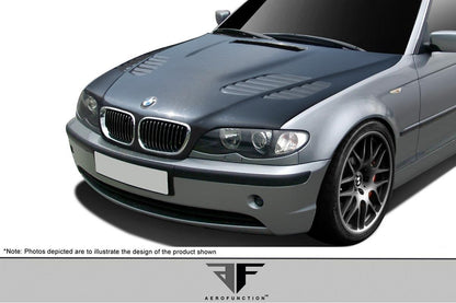 2002-2005 BMW 3 Series Aero Function AF-2 Carbon Fiber Hood