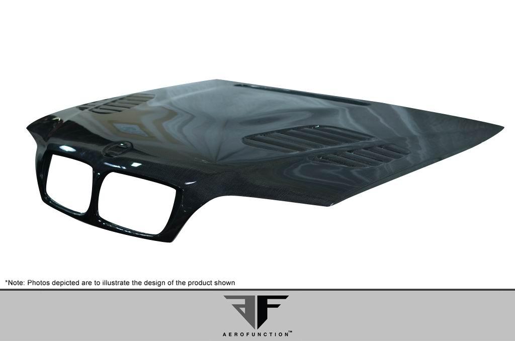 2002-2005 BMW 3 Series Aero Function AF-2 Carbon Fiber Hood