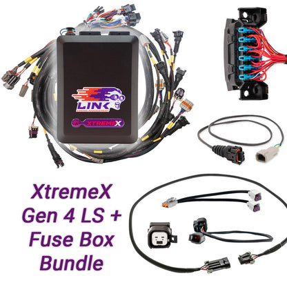 LINK ECU Gen4 LS Drive-By-Wire & Fuse Box Bundle: G4X XtremeX ECU + LS Engine Harness