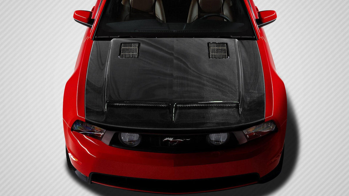 2010-2012 Ford Mustang Carbon Creations GT500 Carbon Fiber Hood
