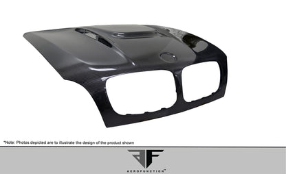 2008-2014 BMW X6 Aero Function AF-5 Carbon Fiber Hood