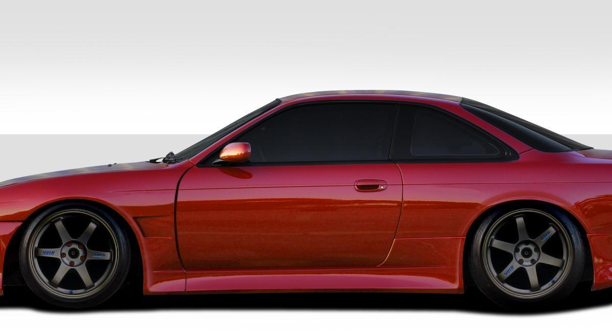 1995-1998 Nissan 240SX Duraflex V-Speed Side Skirts