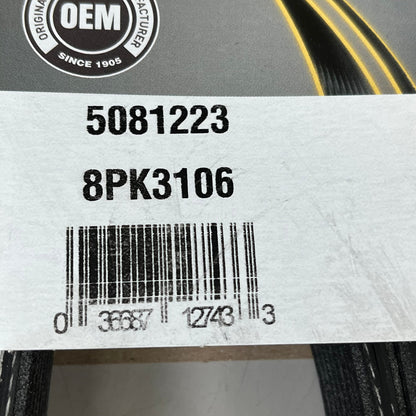 DAYCO Serpentine Belt 122.28" Effective Length Durable SPDM Black 5081223
