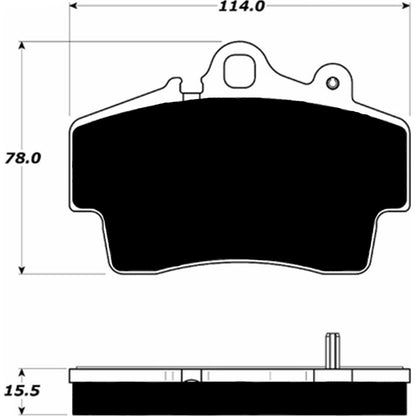 Porterfield Brake Pads for 2003 PORSCHE Boxster