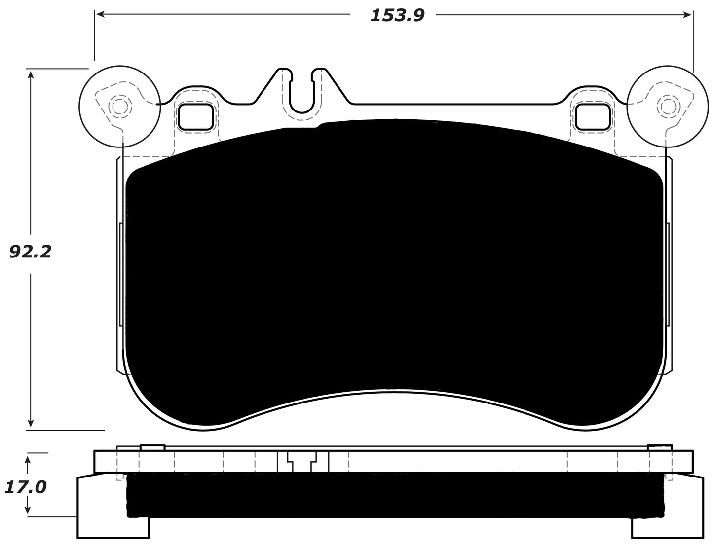 Porterfield Brake Pads for 2012 MERCEDES-BENZ CL550 AMG