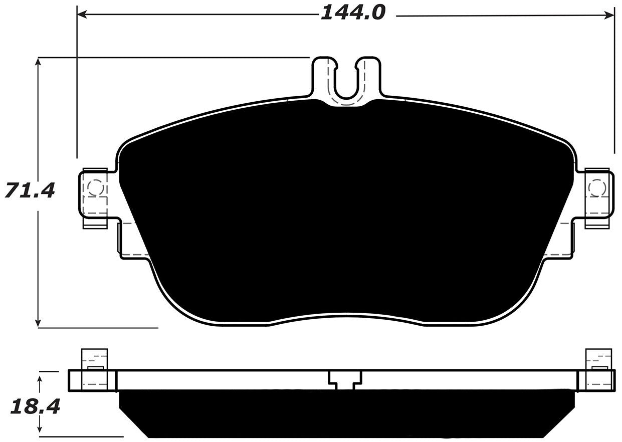 Porterfield Brake Pads for 2018 MERCEDES-BENZ B250
