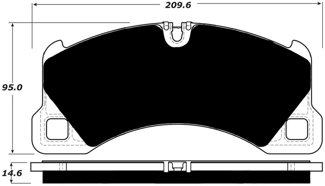 Porterfield Brake Pads for 2010 PORSCHE Cayenne w/410mm Front Rotor